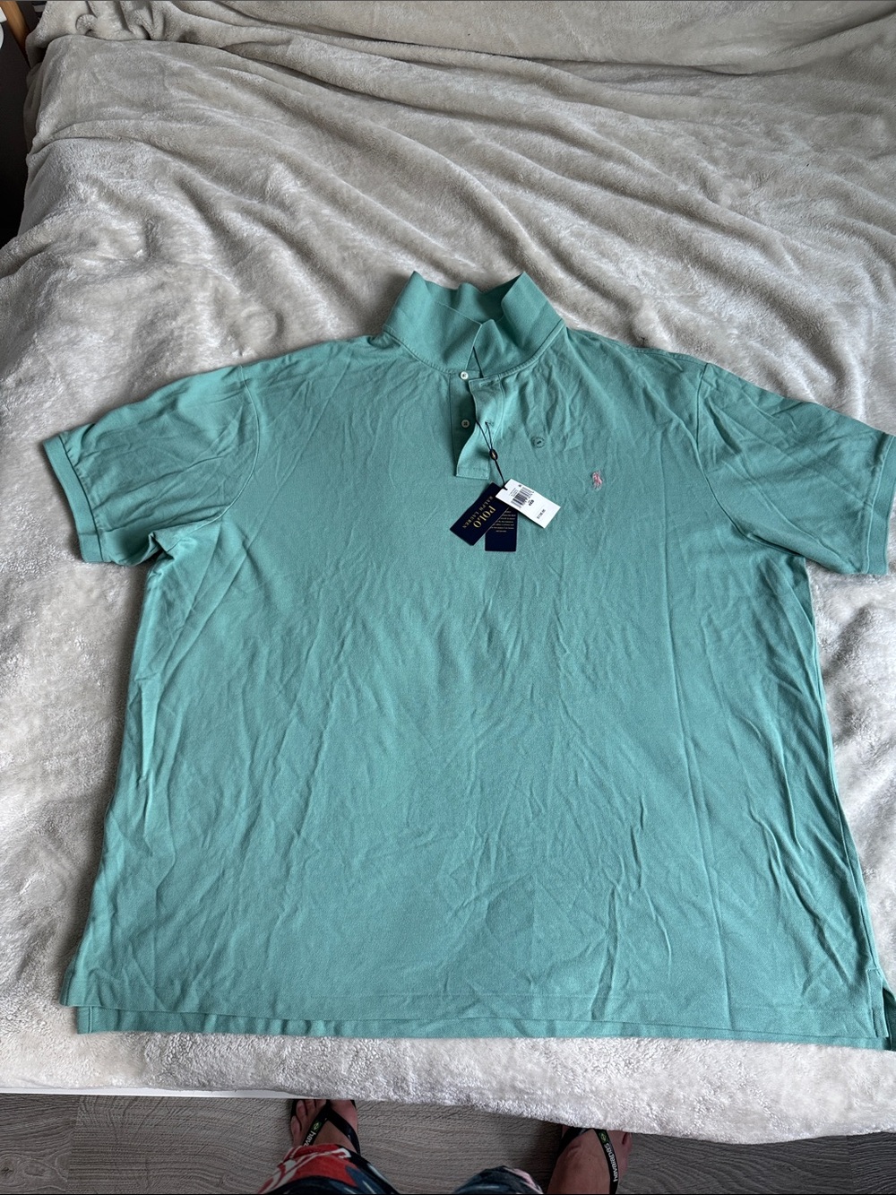 Ralph Lauren Short Sleeve Polo in Seafoam Green